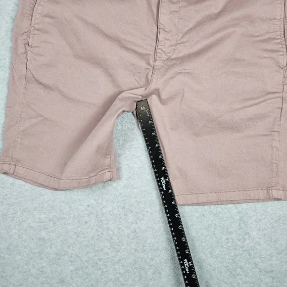 Mavi (Men's 36) Pink Twill Chino Shorts Dusty Rose Mauve Casual Preppy 9' Inseam - Picture 6 of 6